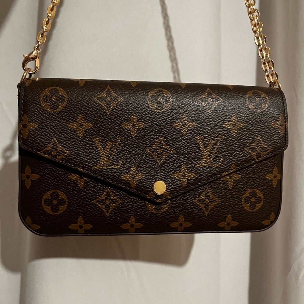 Monogram Brown Crossbody Bag